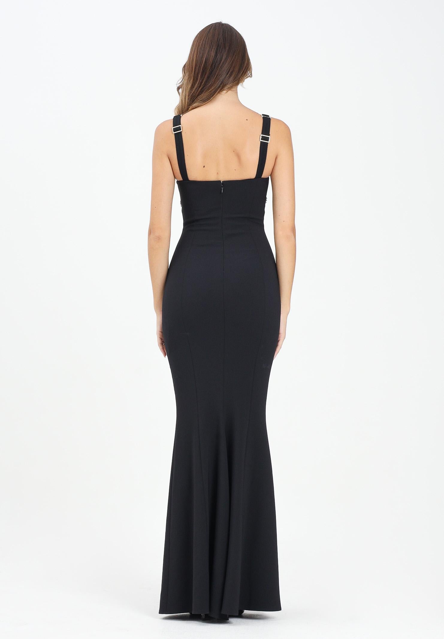 ALMA SANCHEZ Abito lungo Accadio nero da donna AS2526025TC 999 ALMA SANCHEZ 