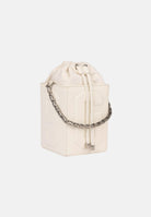 GCDS Borsa a mano panna da donna con logo GCDS in rilievo 3D GCDSD001 10 GCDS 