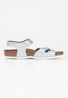 BIRKENSTOCK Sandalo Rio Kids argento da bambina 1012518 . BIRKENSTOCK 