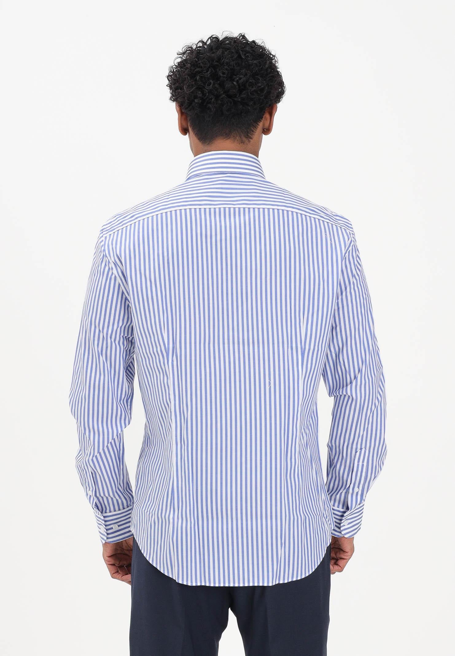 TOMMY HILFIGER Camicia a manica lunga Bengal blu e bianca da uomo MW0MW42928 C7F TOMMY HILFIGER 
