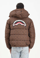 SPRAYGROUND Piumino Drip Check marrone per uomo e donna SP748BRW  SPRAYGROUND 