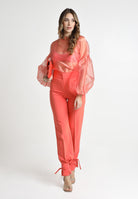 SANTAS Pantalone elegante DULCHE DE LECHE corallo da donna PV25024 CORALLO SANTAS 