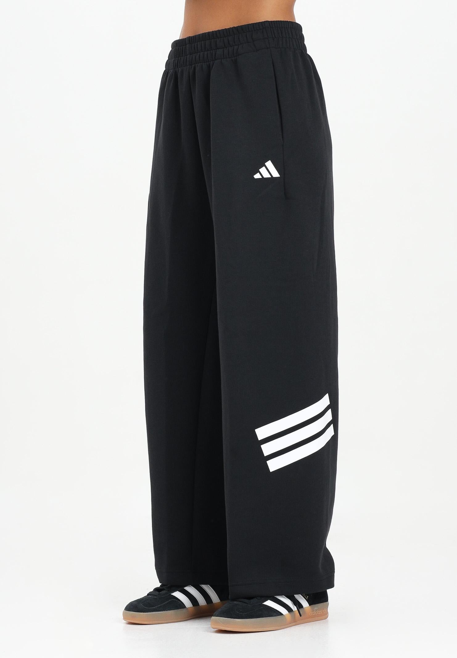 ADIDAS PERFORMANCE Pantalone sportivo Future Icons 3-Stripes Open-Hem nero da donna JE0150  ADIDAS PERFORMANCE 