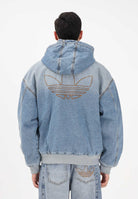 ADIDAS ORIGINALS Giubbotto Denim Padded in denim chiaro da uomo KE0131 . ADIDAS ORIGINALS 