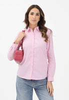 JDY Camicia a manica lunga da donna realizzata in tessuto rosa con sottile motivo a righe 15149877 SHPI JDY 