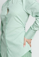 SANTAS Camicia a manica lunga CRèME BRULèE verde menta da donna PV2506 VERDE SANTAS 