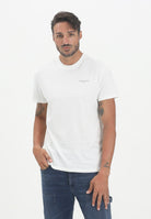 TOMMY JEANS T-shirt a manica corta bianca da uomo con logo DM0DM21780 YBL TOMMY JEANS 