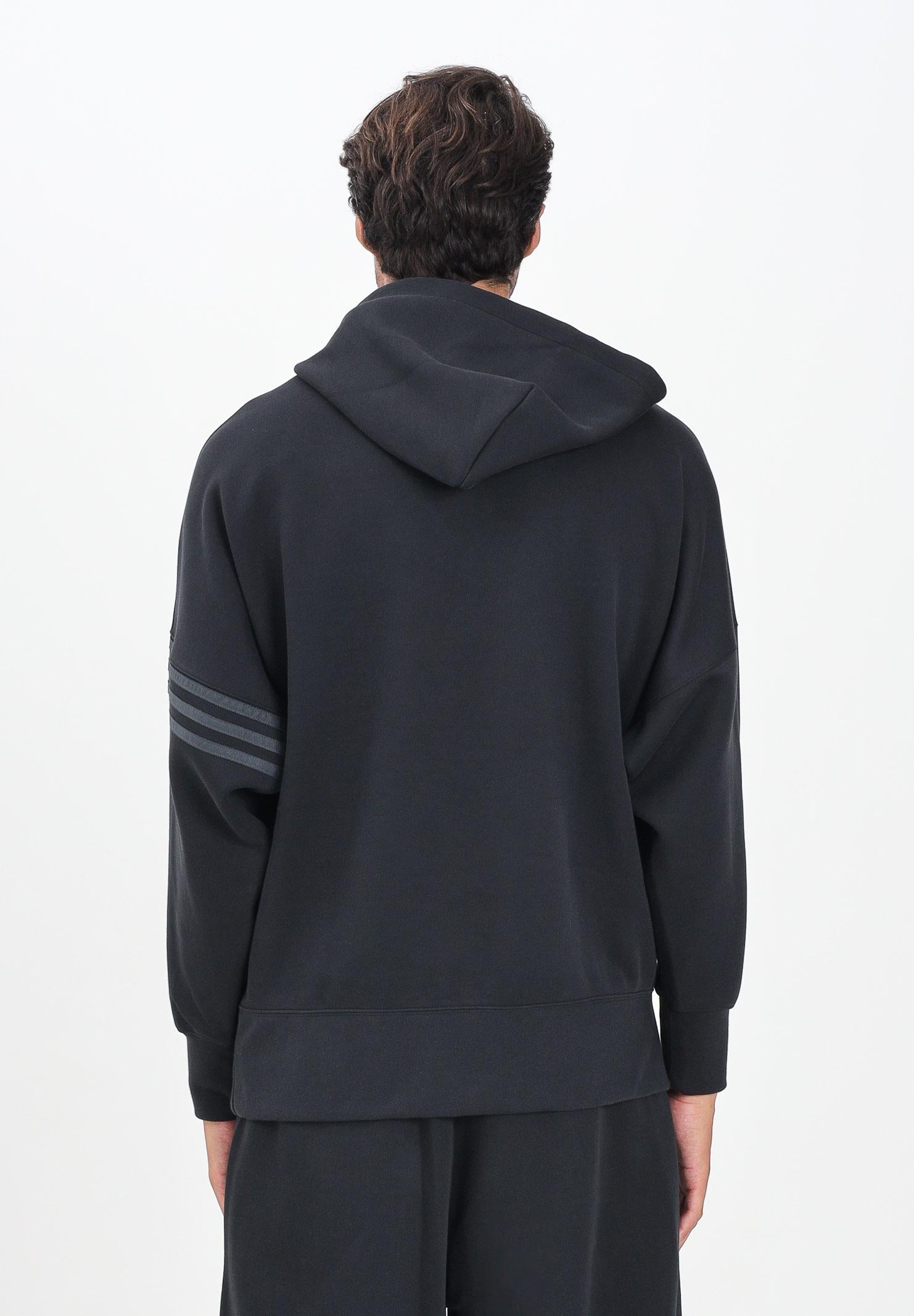 ADIDAS ORIGINALS Felpa con cappuccio Neuclassics nera da uomo HZ3740  ADIDAS ORIGINALS 