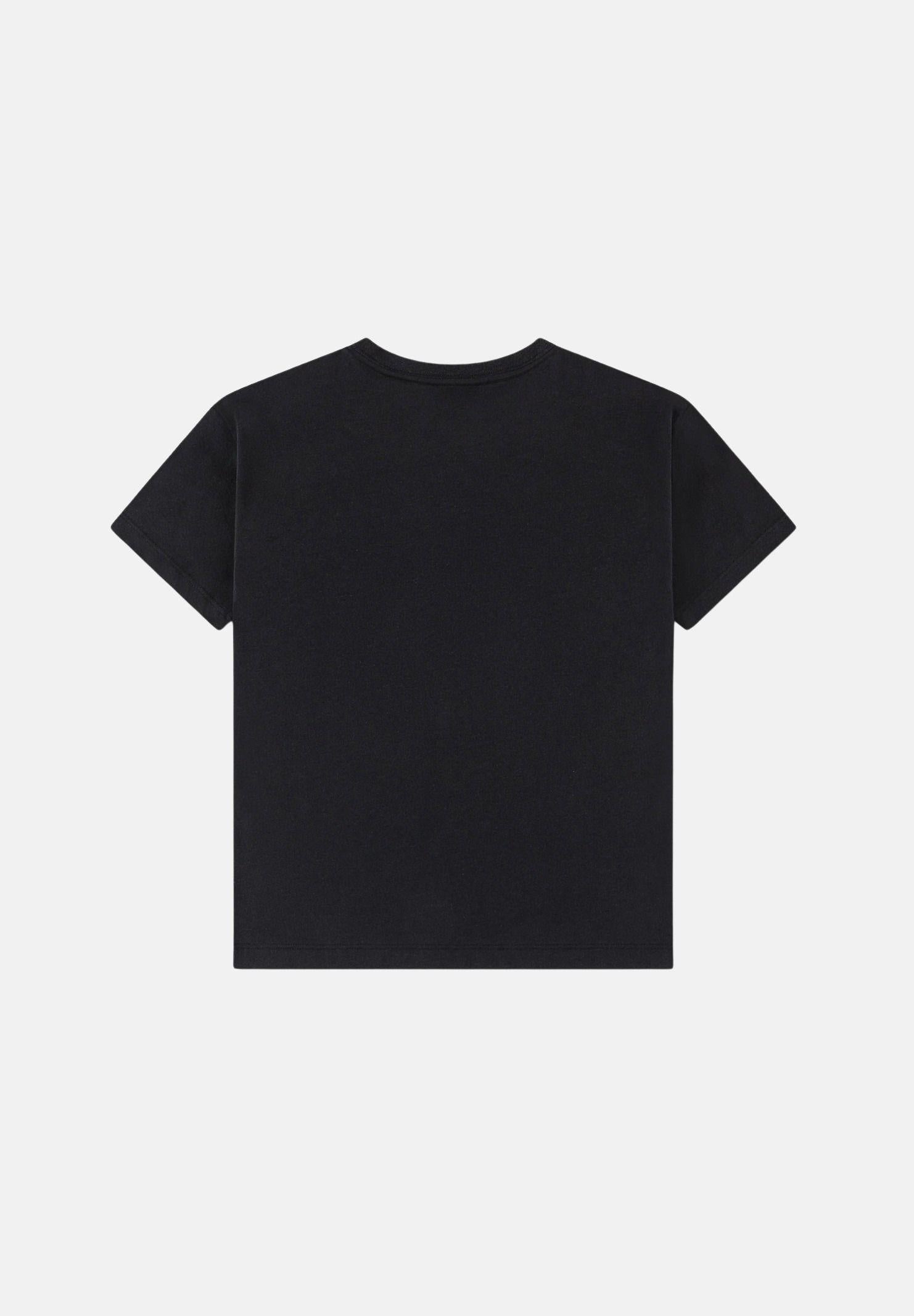 JORDAN T-shirt a manica corta Charm Necklace nera per bambino e bambina 45F861 023 JORDAN 