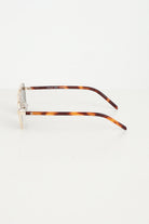 Occhiali da sole per uomo e donna con montatura dorata e aste tartarugate 15032 02 CRISTIAN LEROY 