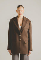 SANTAS Cappotto corto LUMIÈRE marrone da donna PV2620 MA SANTAS 