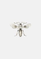 MAX MARA Spilla gioiello in metallo argento e strass 2526756023600 001 MAX MARA 