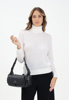 ARMANI EXCHANGE Maglioncino a collo alto bianco da donna con ricamo logo XW001440AF11896 U1003 ARMANI EXCHANGE 