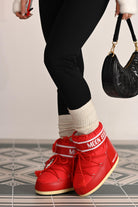 MOON BOOT Stivali da neve ICON LOW rossi per uomo e donna 80D1409340 D001 MOON BOOT 