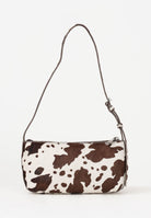 TOMMY JEANS Borsa a spalla MUST COW panna e marrone da donna AW0AW18061 0K6 TOMMY JEANS 