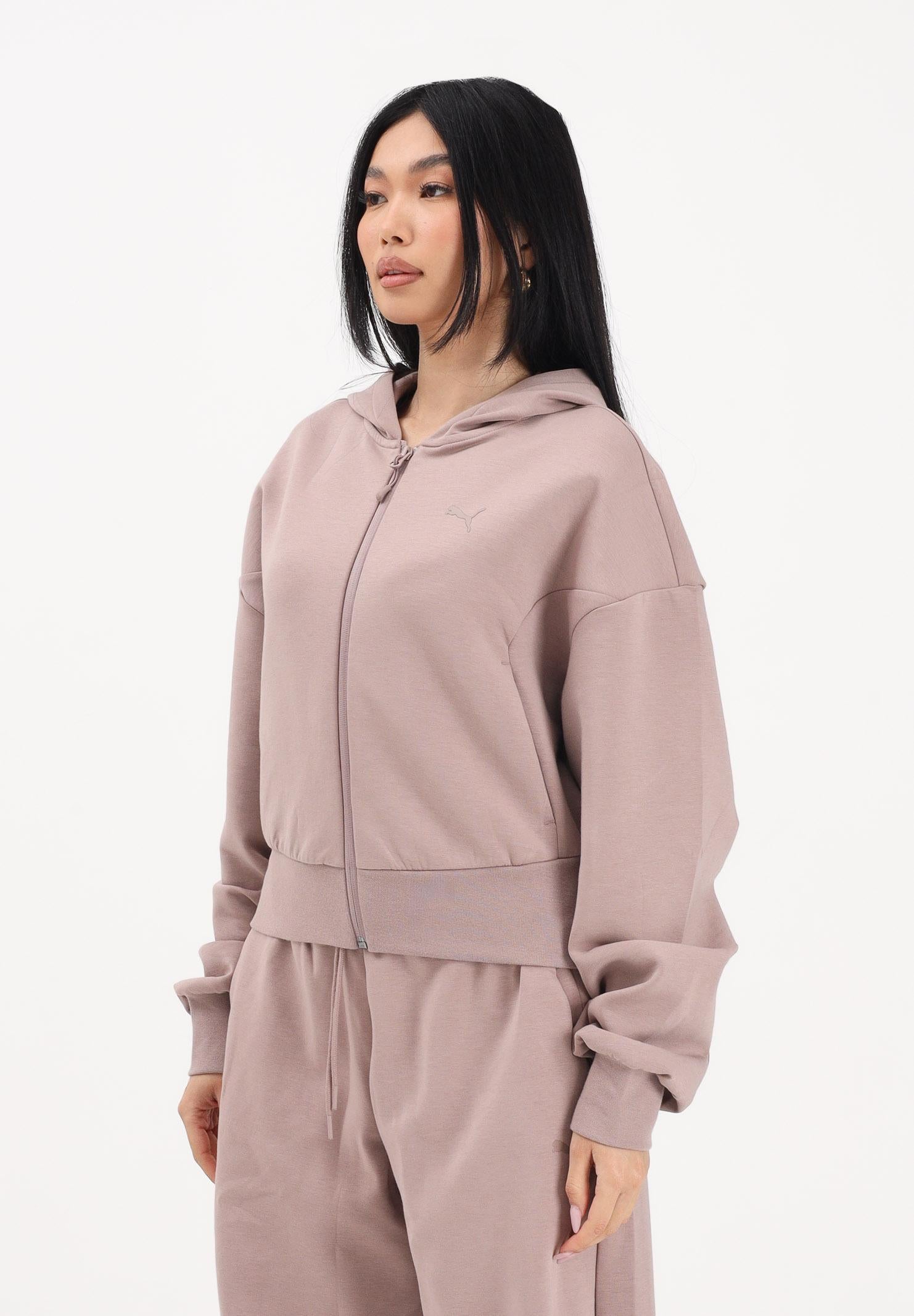 PUMA Felpa con zip leggera PUMATECH SENSE rosa da donna 634571 88 PUMA 