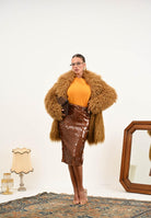 PATRIZIA PEPE Pelliccia beige da donna 2O0180E078 B847 PATRIZIA PEPE 