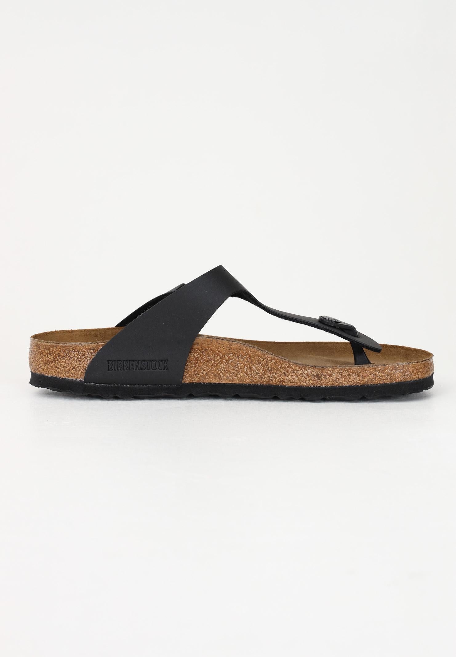 BIRKENSTOCK Infradito Gizeh nero per uomo e donna 043691 . BIRKENSTOCK 