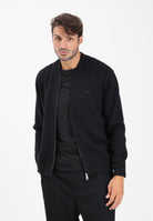 LACOSTE Cardigan nero da uomo con logo AH5177 031 LACOSTE 