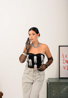 ODI ODI Corpetto Asciano nero da donna con applicazioni ASCIANO120W5 D6 ODI ODI 