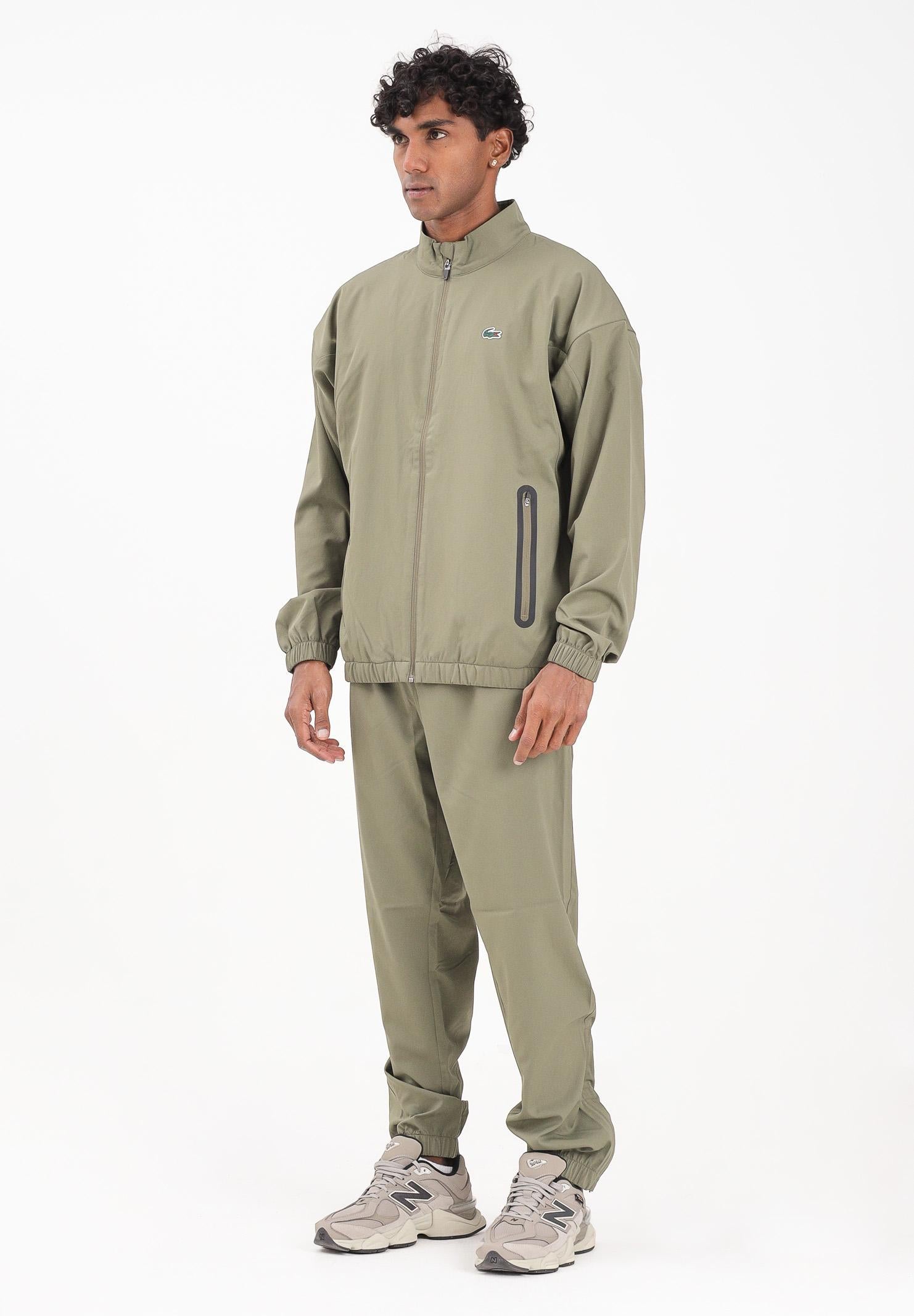 LACOSTE Tuta verde da uomo in taffetà WH4763 E9F LACOSTE 