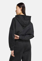 ADIDAS ORIGINALS Felpa con cappuccio 3-Stripes nera da donna JX2701 . ADIDAS ORIGINALS 