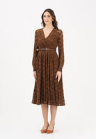 MAX MARA Abito midi MSTAGRUME marrone da donna realizzato in pizzo lavorato 2616631011600 002 MAXMARA 