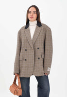 N21 Giacca doppiopetto in Harris Tweed beige per donna e ragazze N2107EN0441 0N720 N21 