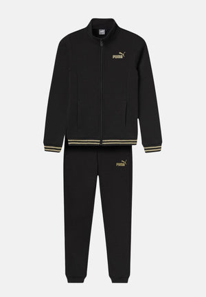 Tuta ESS+ GLITTER FZ nera da bambina 684771 01 PUMA 