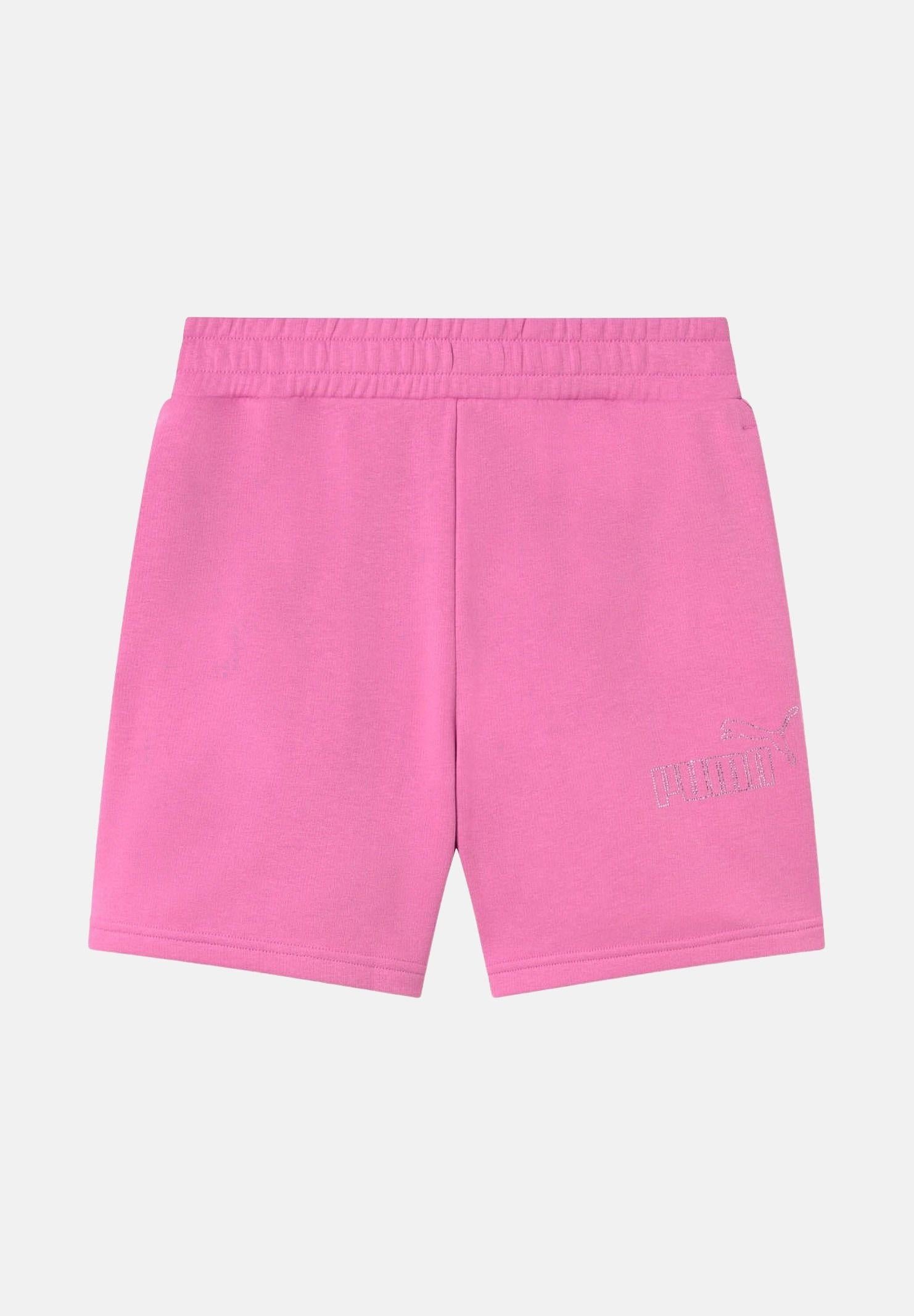PUMA Shorts sportivo fucsia da bambina con logo in strass 693861 74 PUMA 