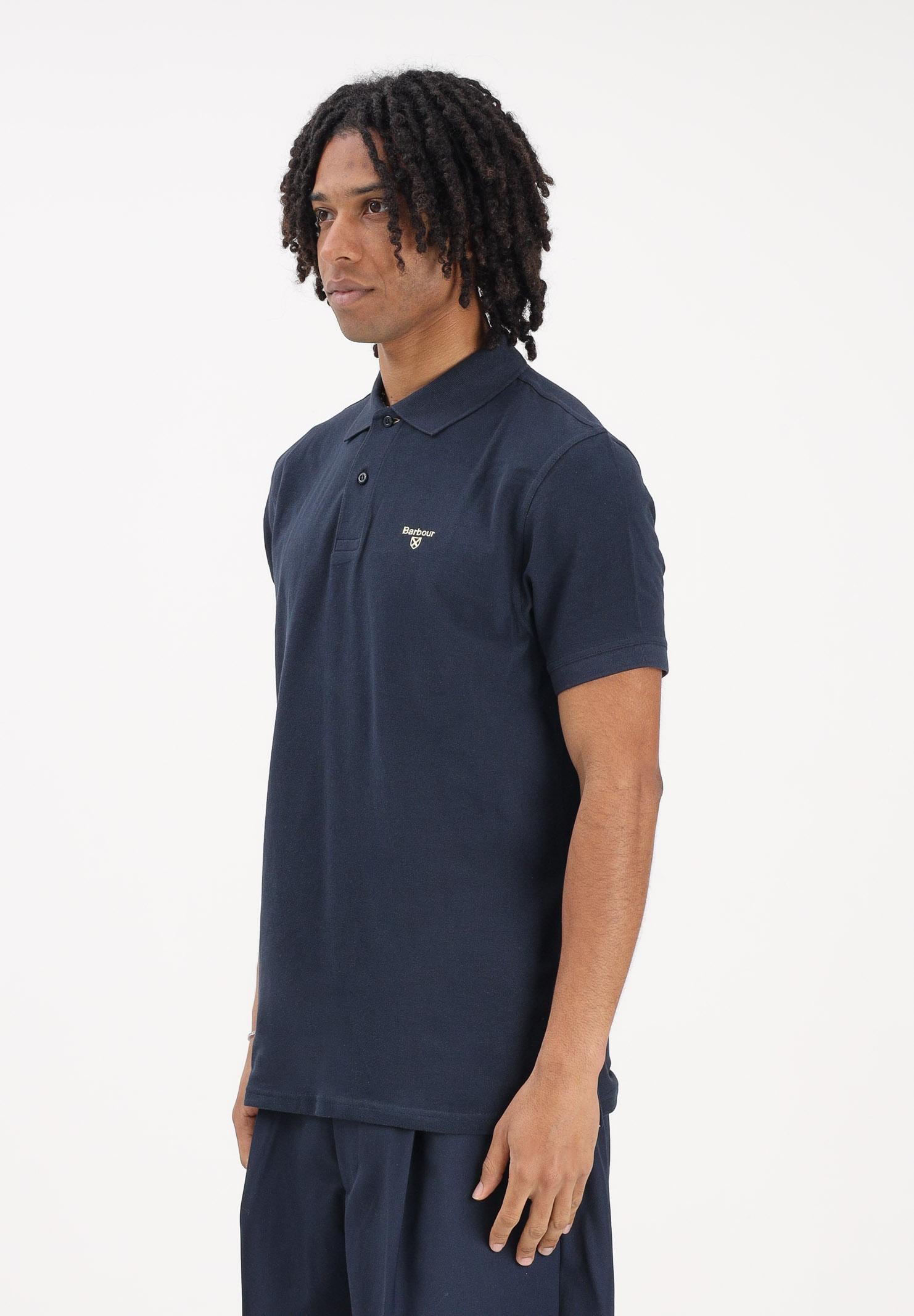 BARBOUR Polo a manica corta Sports blu da uomo 261-MML1367 NY91 BARBOUR 
