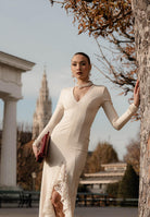 SANTAS Abito lungo ENCHANTÉE panna da donna PV2616 PA SANTAS 