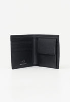 Portafogli nero da uomo con logo XM000167AF12702 UC001 ARMANI EXCHANGE 