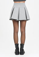 MARNI Gonna corta grigia per donna e ragazze in neoprene a balze M01550M00VC 0M923 MARNI 