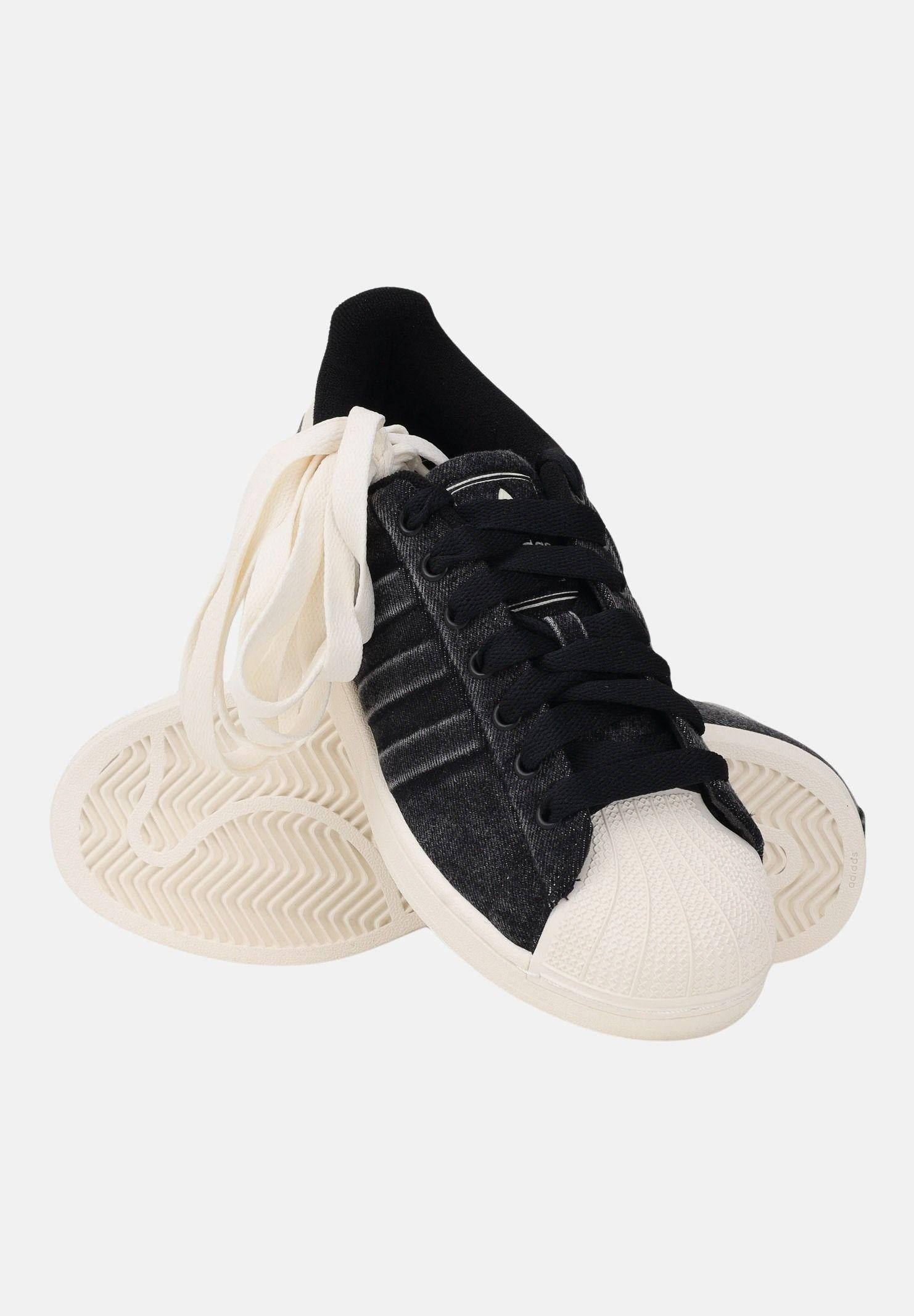 ADIDAS ORIGINALS Sneakers SUPERSTAR II in denim nero per uomo e donna IH9247 . ADIDAS ORIGINALS 