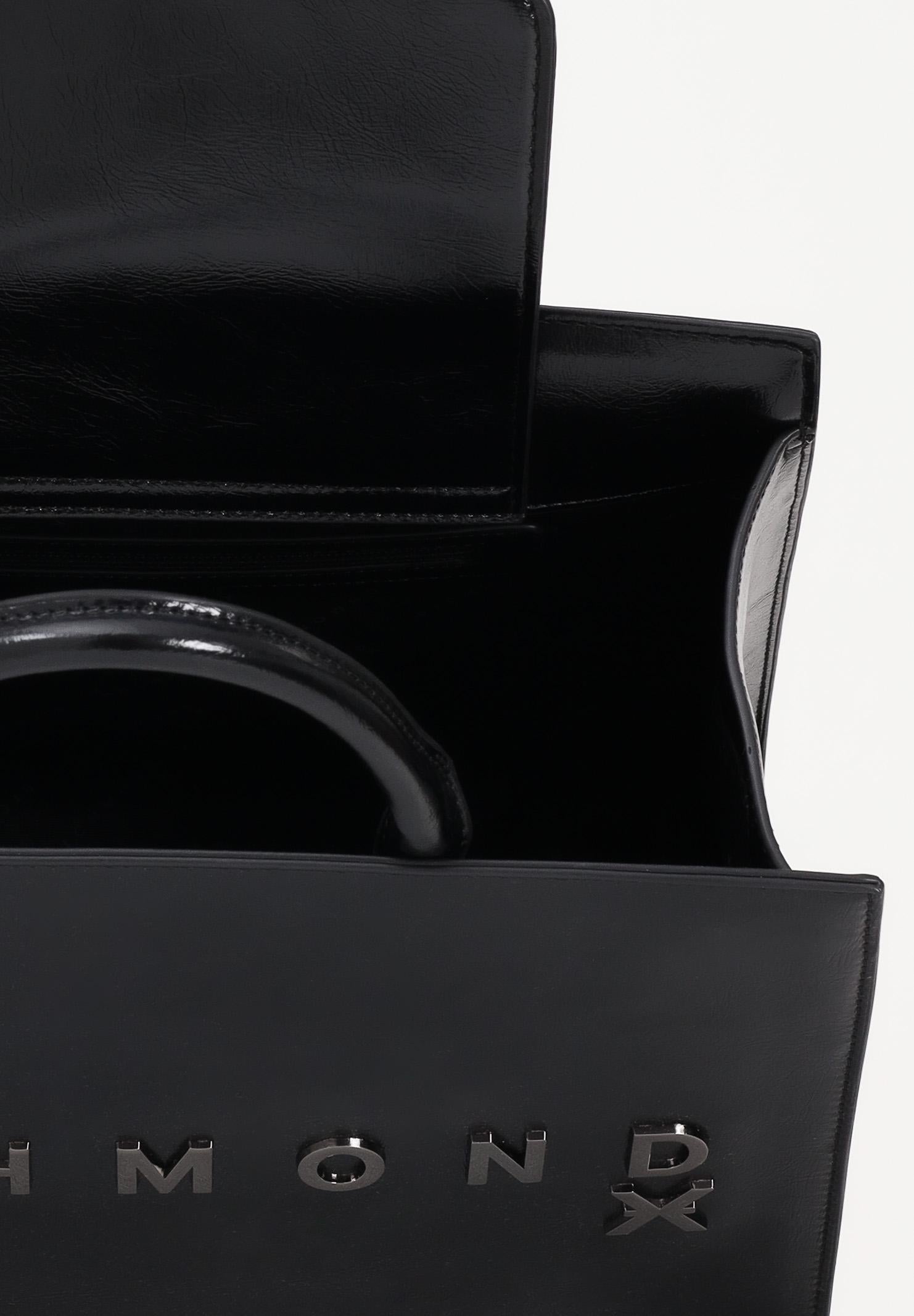 RICHMOND Shopper nera da donna con logo metallico UWA25300BO BL RICHMOND 