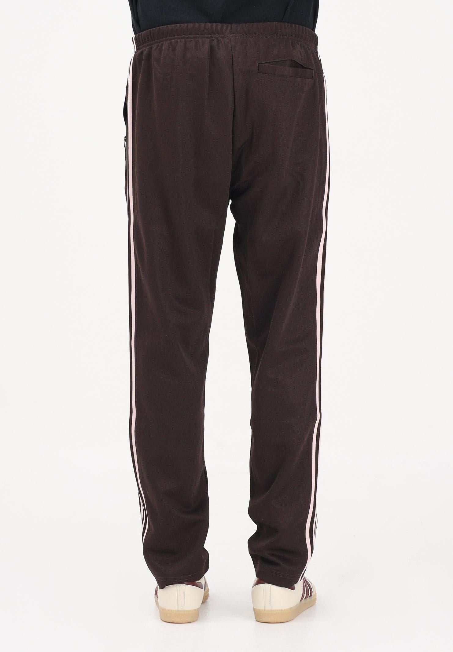 ADIDAS ORIGINALS Pantalone sportivo CLASSIC marrone e rosa per uomo e donna KE1667 . ADIDAS ORIGINALS 