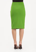 ELISABETTA FRANCHI Gonna midi verde da donna con dettagli logo GO14761E2 EV3 ELISABETTA FRANCHI 