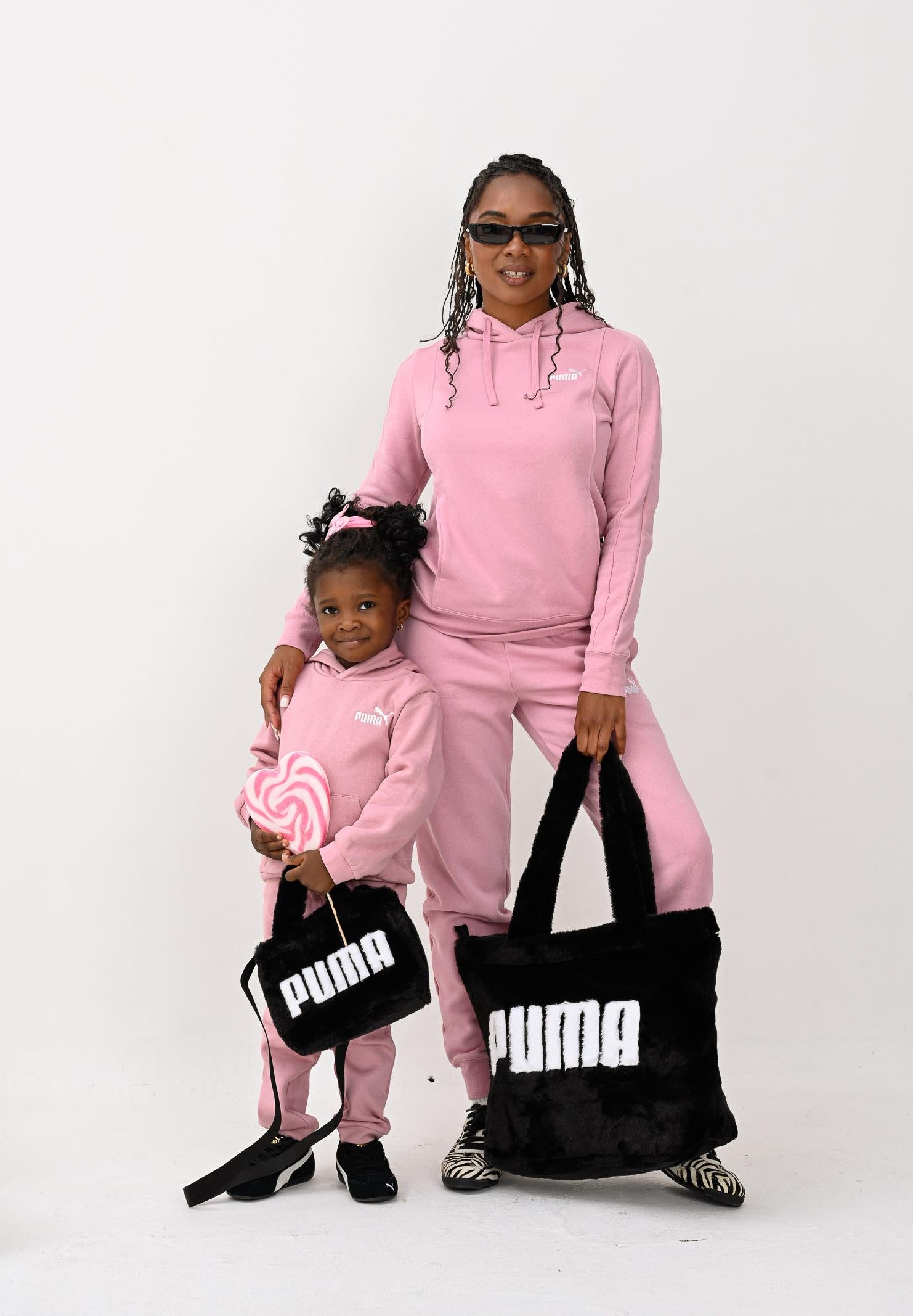 PUMA Tuta Minicats Loungewear rosa da neonato 686282 65 PUMA 