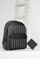 LACOSTE Zaino Monogram nero per uomo e donna NH3649 H45 LACOSTE 