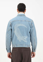 LACOSTE Giubbotto di jeans Crocodile in denim chiaro da uomo BH8982 MKU LACOSTE 