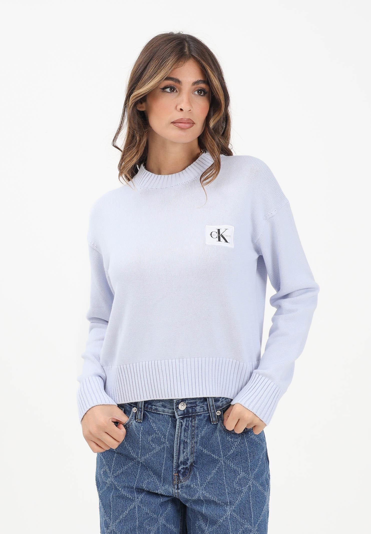 CALVIN KLEIN JEANS Maglioncino girocollo polvere da donna LV047D351GC3N  CALVIN KLEIN JEANS 
