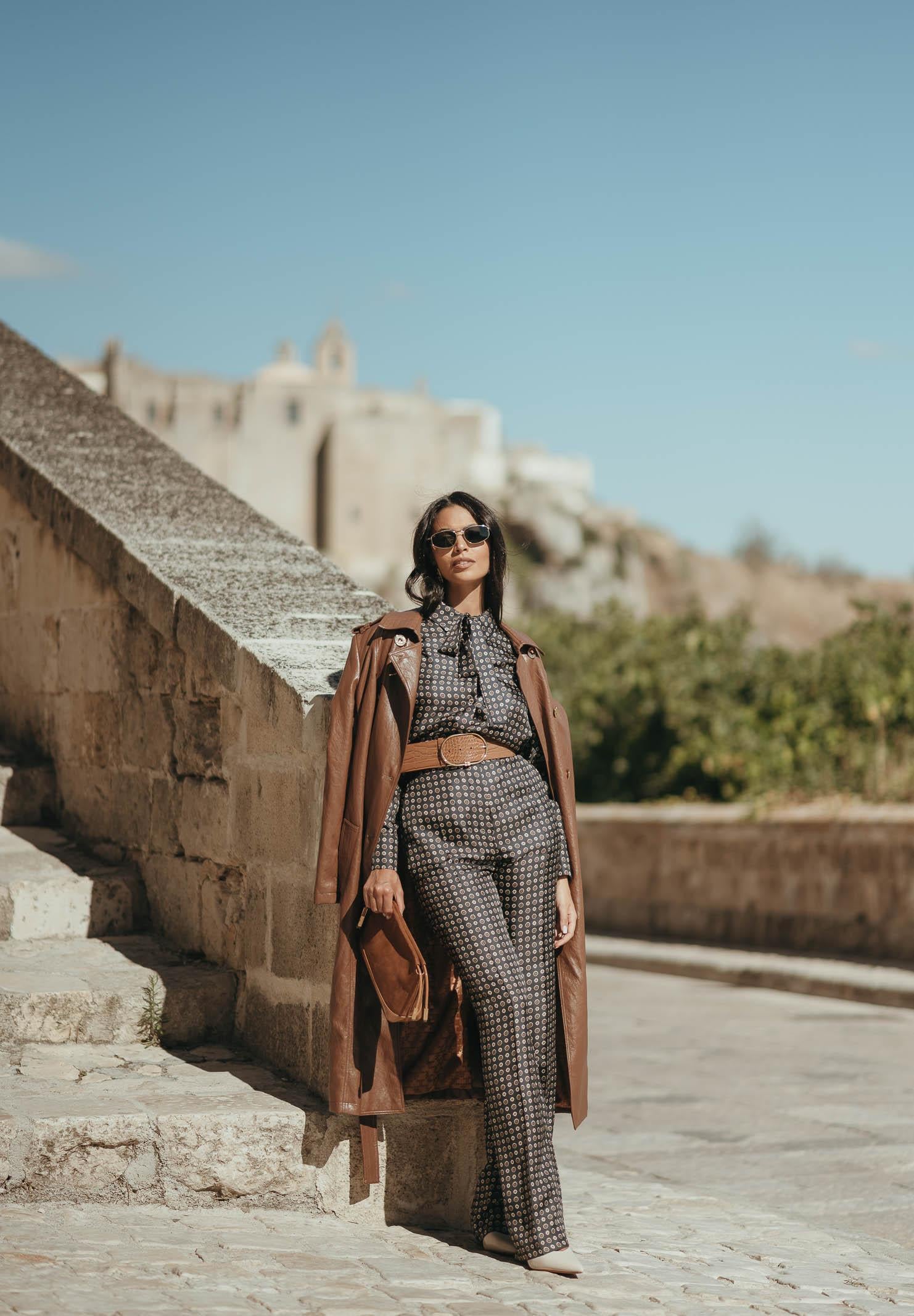 MAX MARA Pantalone Fauna blu da donna in seta stampata 2526136071600 001 MAX MARA 