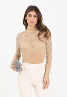 PATRIZIA PEPE Body nude da donna con dettagli gioiello 2M4513J354 B860 PATRIZIA PEPE 