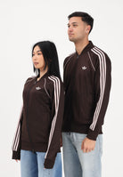 ADIDAS ORIGINALS Felpa con zip SST marrone e rosa per uomo e donna KE3508 . ADIDAS ORIGINALS 