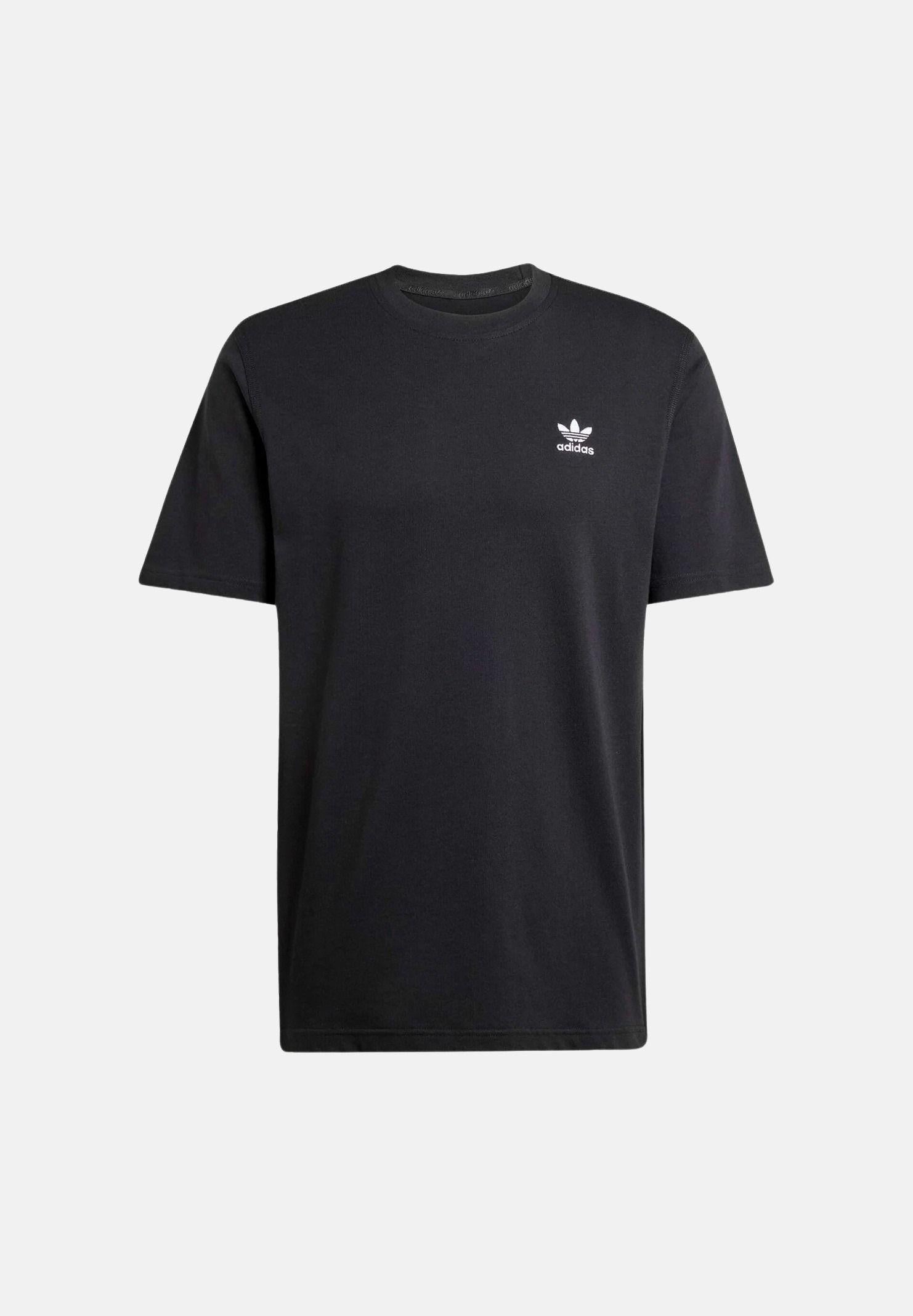 ADIDAS ORIGINALS T-shirt a manica corta Trefoil Essentials nera da uomo JI8545 . ADIDAS ORIGINALS 