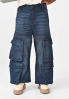 DIESEL Jeans cargo D-Argjx in denim blu per donna, ragazzi e bambini J02514KXBQL K01 DIESEL 