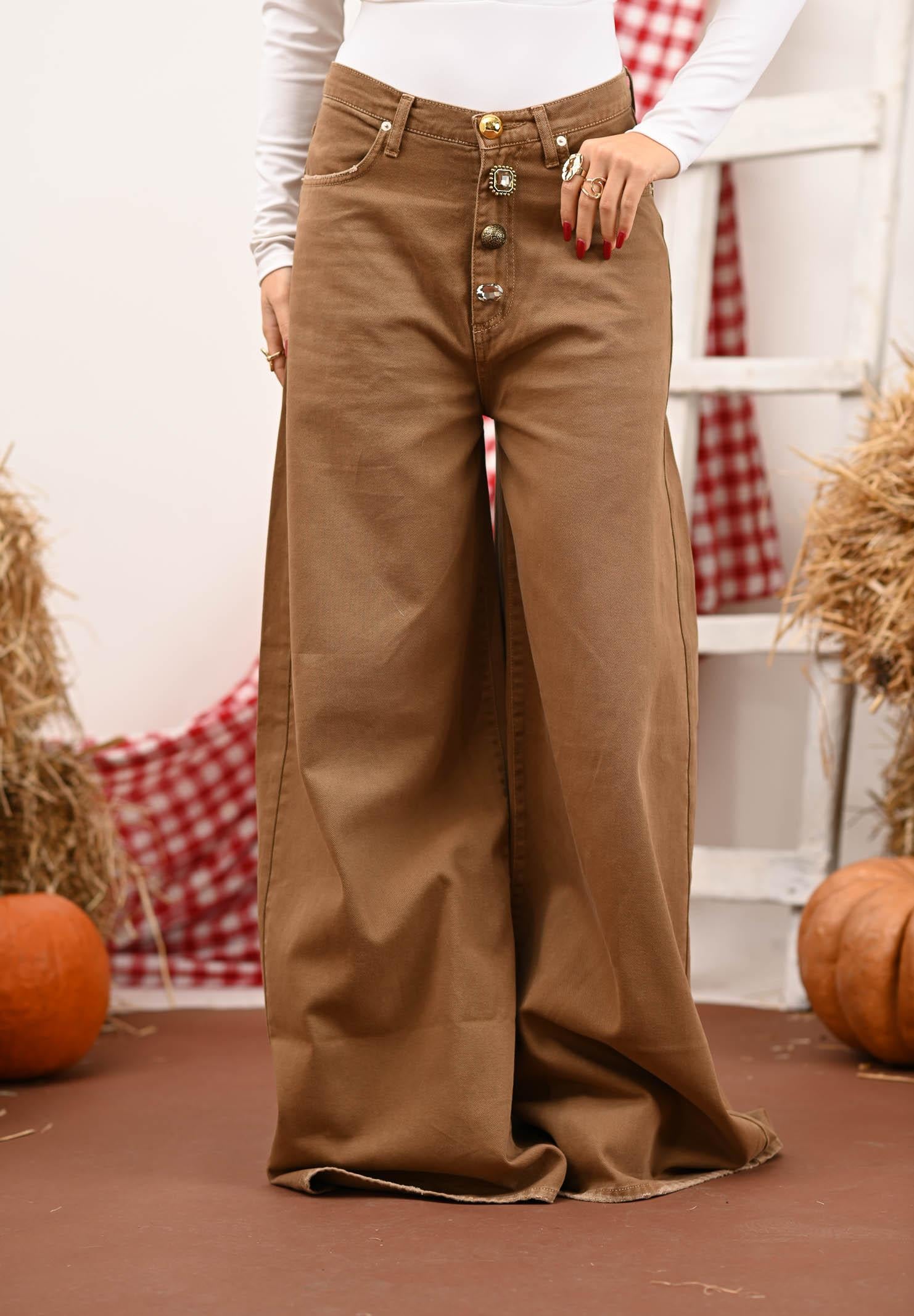 VICOLO Jeans YVES color cammello da donna DF5057 FU62 VICOLO 