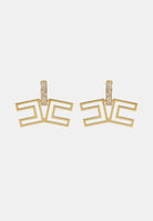 ELISABETTA FRANCHI Orecchini oro da donna con pavé di strass<BR/> OR31A61E2 U95 ELISABETTA FRANCHI 