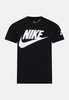 NIKE T-shirt a manica corta nera per bambino e bambina con stampa logo 86J575 K25 NIKE 